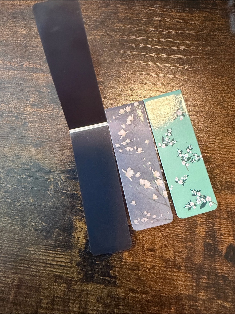 Floral Cherry Blossom Magnetic Bookmark Set of 3. SHIPPING APPRECIATION - Picture 2 of 2